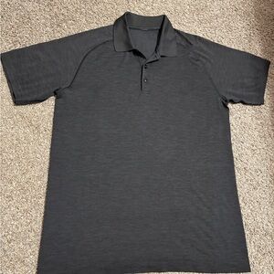 Lululemon ABC Golf Polo Shirt Mens Dark Gray Short Sleeve  Performance Size XL